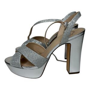 NEW I. Miller Women's Samien‎ Heeled Sandals Silver 9 M
